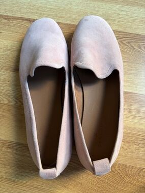 Caslon Blush Pink Suede Slip-On Loafers